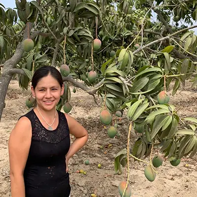 Ruth Elizabeth Santa Cruz  Mangoproduzentin, Lambayeque