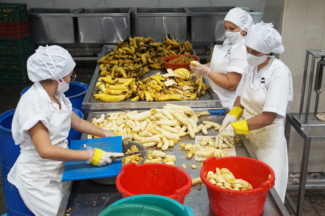Bananenverarbeitung