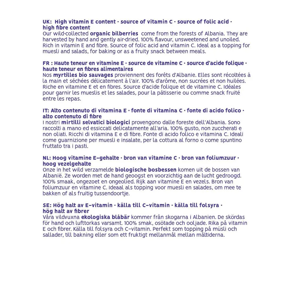 250502 Wilde Heidelbeern Ursprung Albanien Abpackung Serena 750g_Sprachen.webp