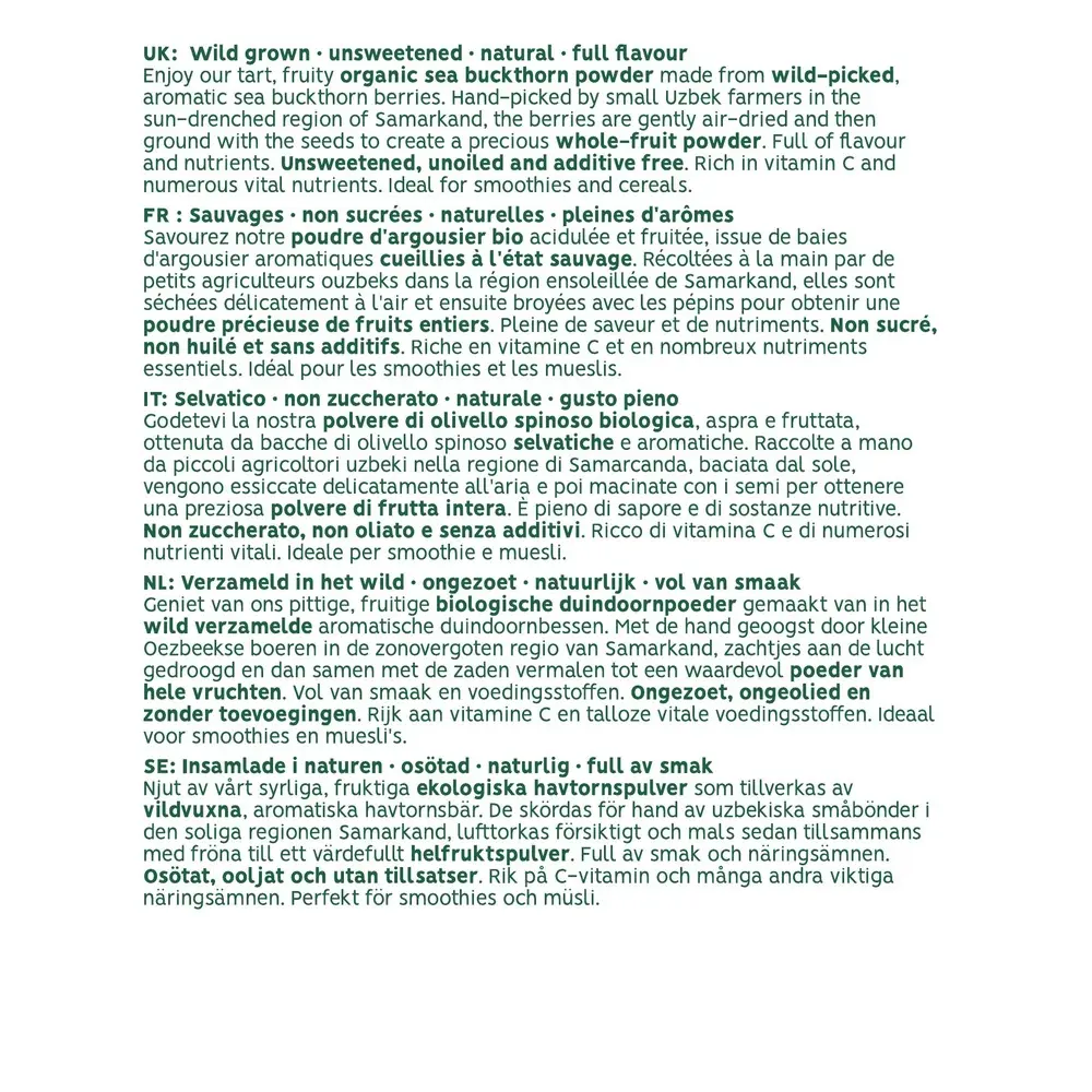 250417 Sanddornpulver Reiter Ursprung Silk Road Verpackung Serena 750g_Sprachen.webp