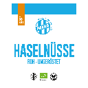 Haselnüsse Nature, mit Haut, Bio, 1kg