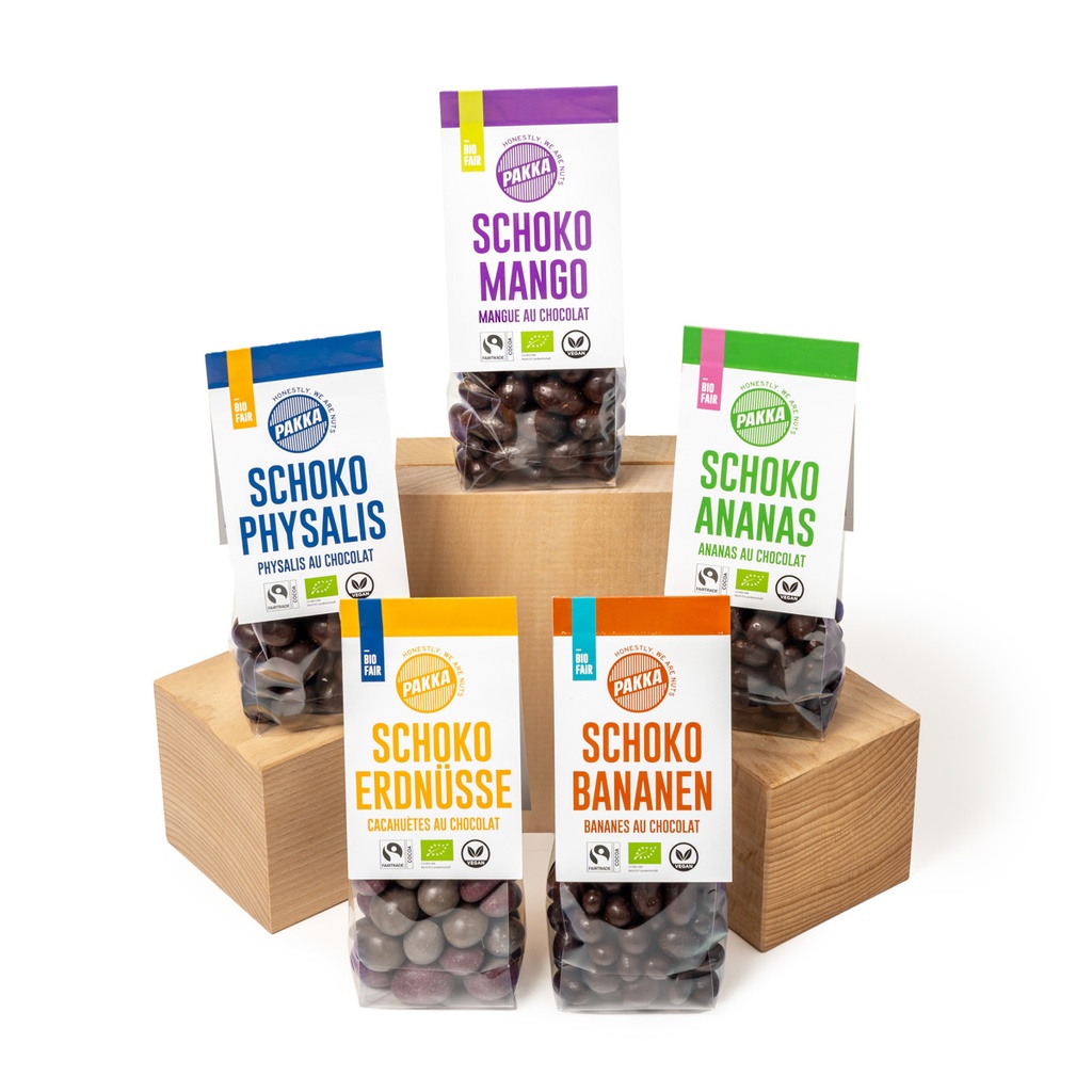 Schoko Erdnüsse, Bio & fair, 100g
