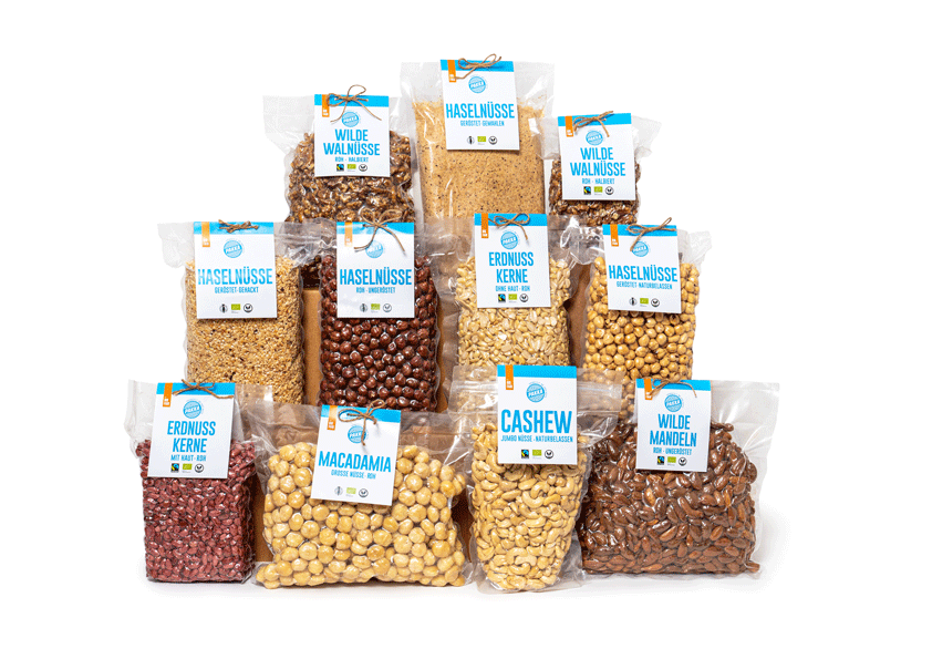 Paranüsse Nature, ungeröstet, Bio und Fairtrade, 1kg