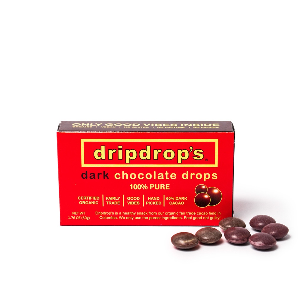 Dunkle Schokoladen-Drops, Bio, 50g