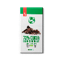 72% Barre de chocolat des fèves de cacao, Bio, 83g  