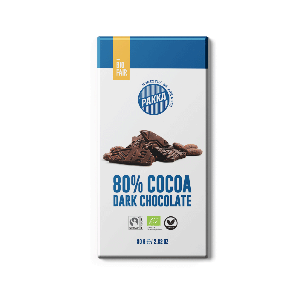 80% Chocolate bar, Org, 80g