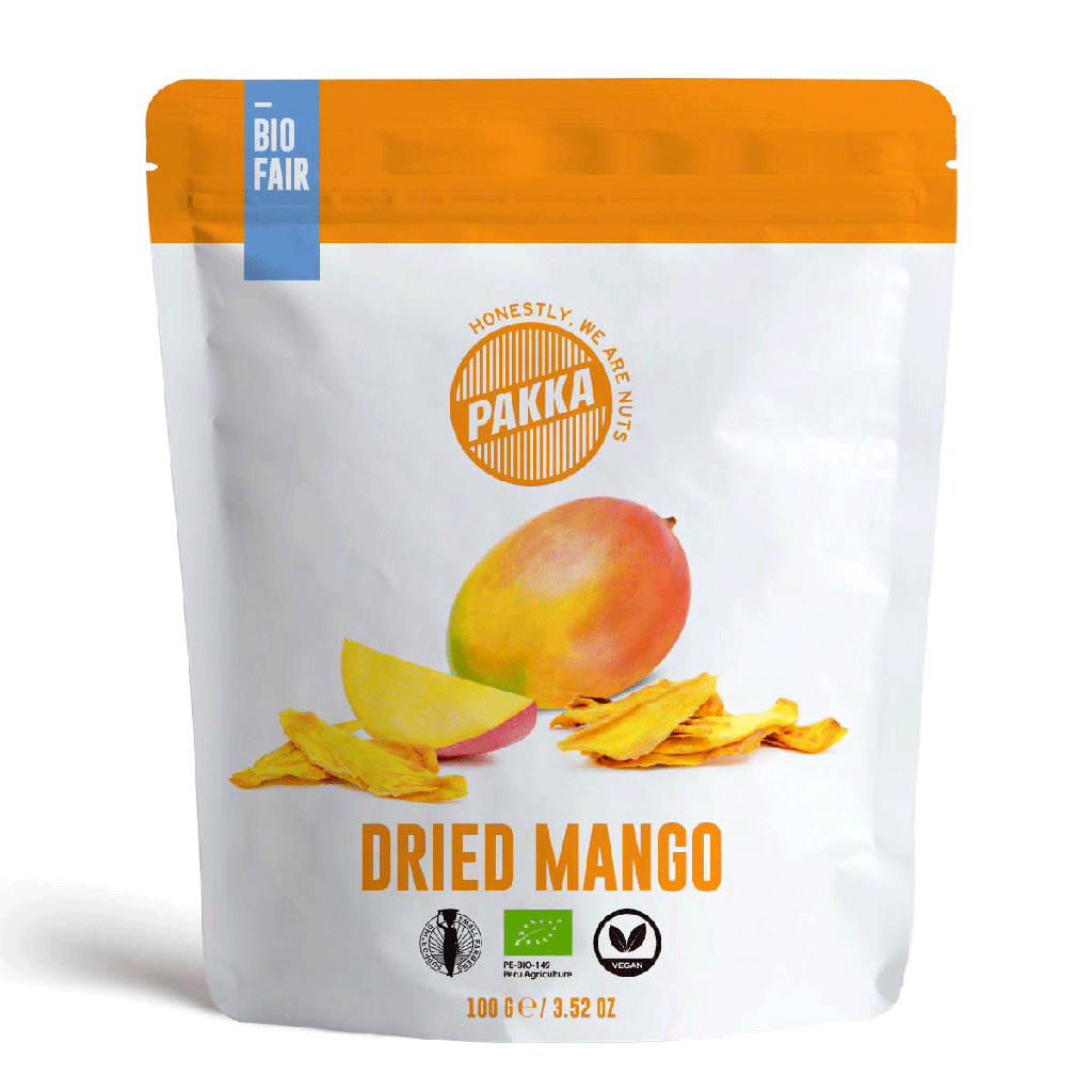 Dried mango, organic, 100g