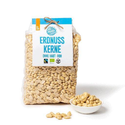 [108503] Cacahuètes sans peau, bio, Fairtrade, 1kg