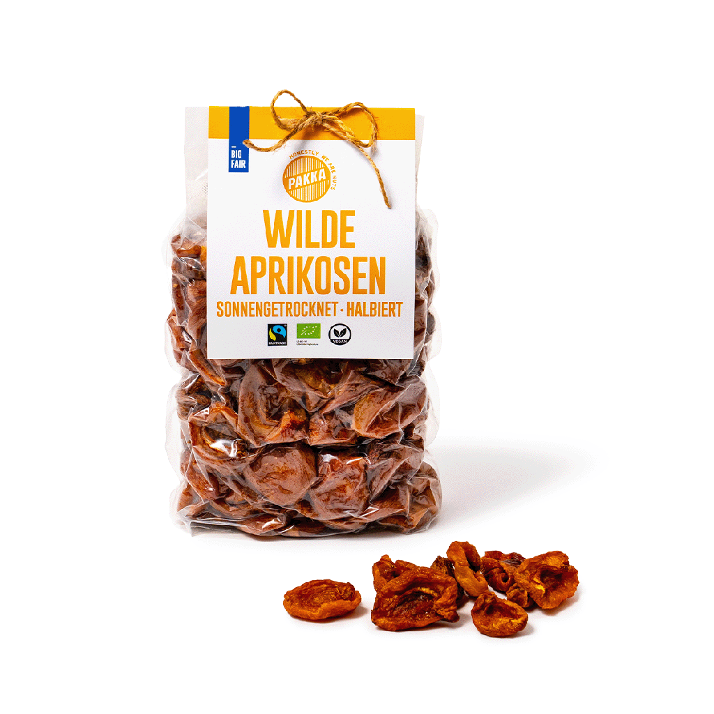 Wild picked apricots sun-dried, organic, Fairtrade, 1kg