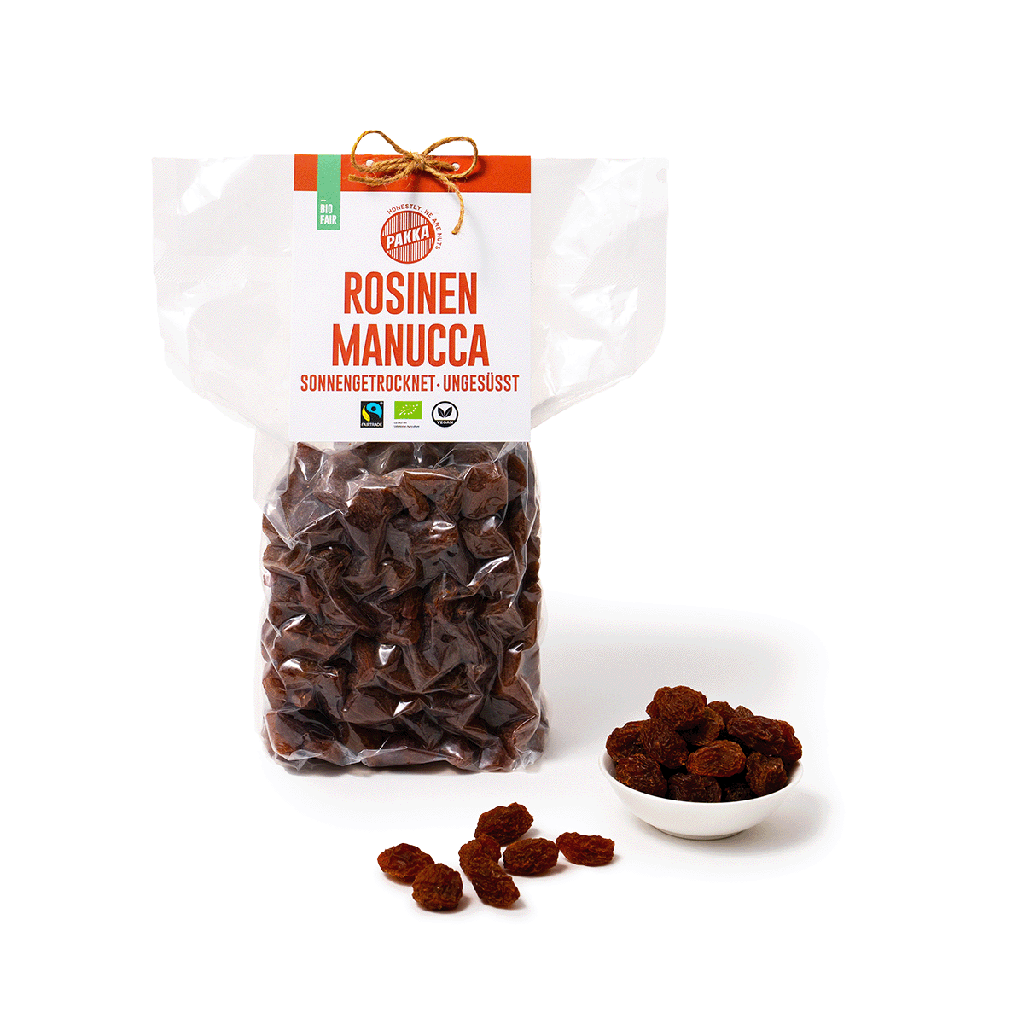 Manucca raisins, organic, Fairtrade, 1kg