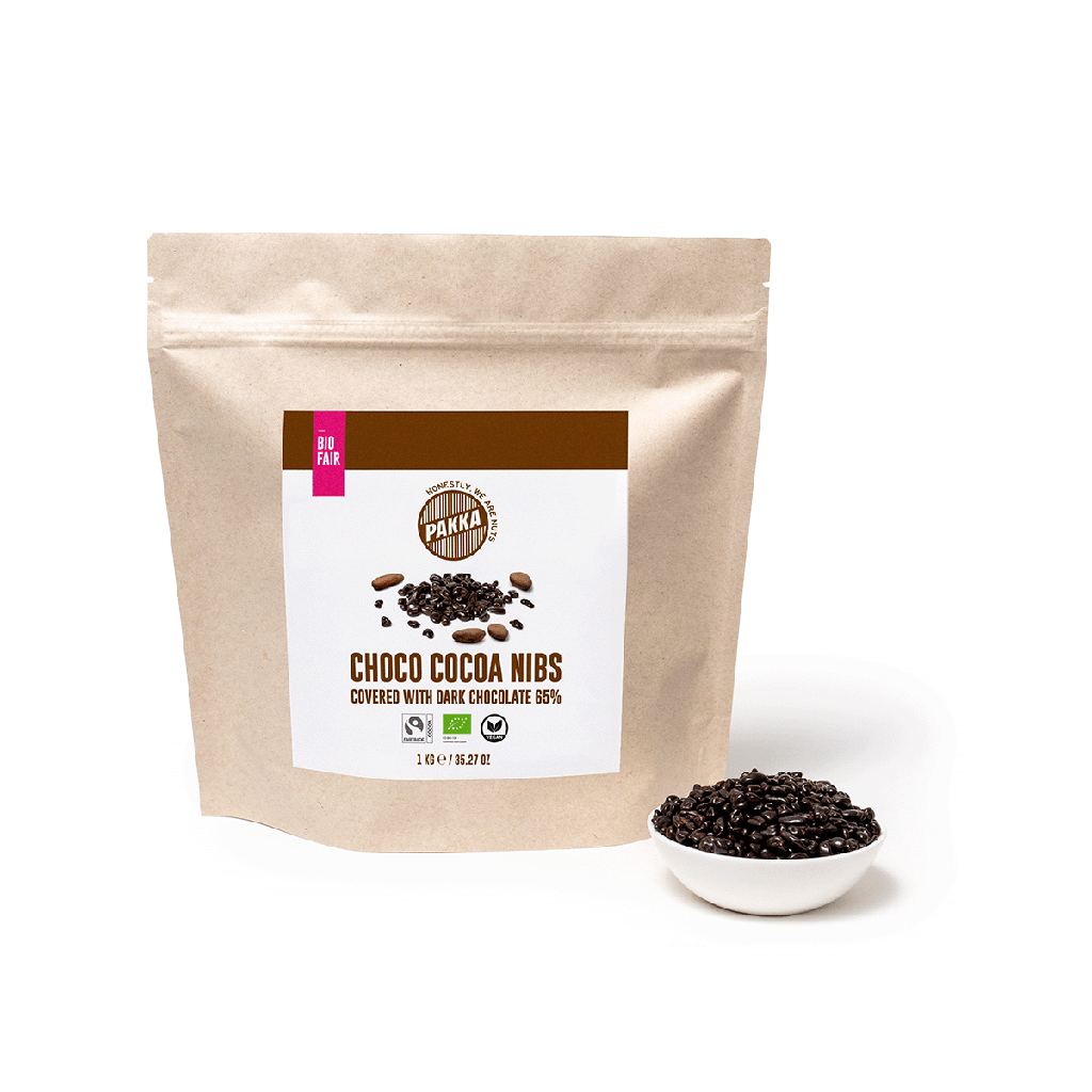 Chocolate cocoa nibs, organic, Fairtrade, 1kg