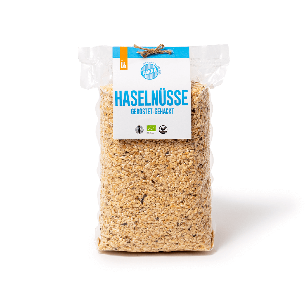 Haselnüsse, Bio, geröstet und gehackt, 1kg
