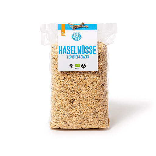 [108303] Haselnüsse, Bio, geröstet und gehackt, 1kg