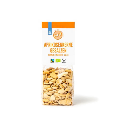 [102314] Apricot kernels, organic, Fairtrade, roasted and salted, 150g