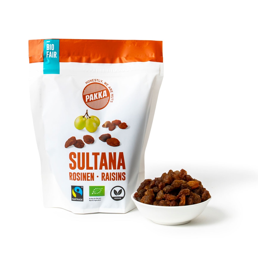 Sultana raisins, organic, Fairtrade, 200g