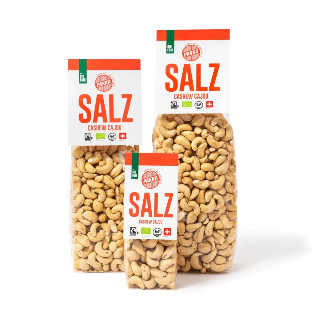 Noix de cajou sel marin, bio, Fairtrade, grillées et salées