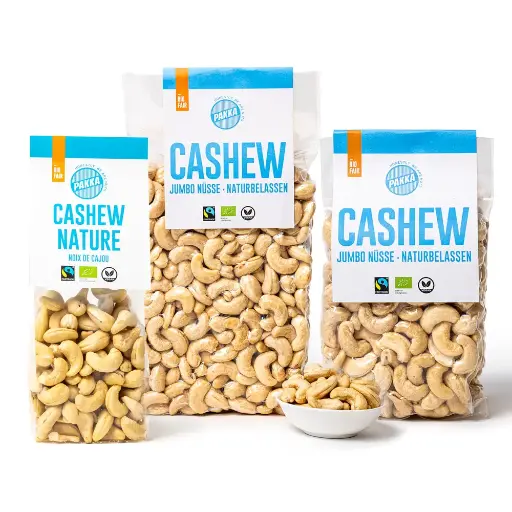 [100114] Cashew natural, organic, Fairtrade, large nuts (150g)
