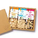 Geschenkbox Nuss-Frucht-Kombo, Bio, Fairtrade, 3x 150g