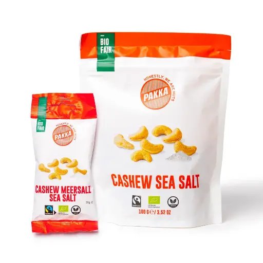 [100313] Cashew Meersalz, Bio, Fairtrade, geröstet und gesalzen  (30g)