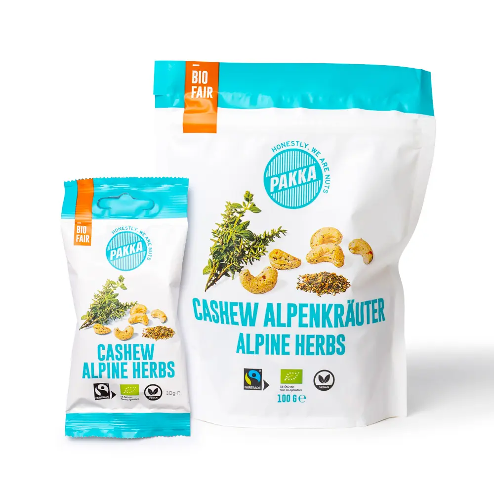 Cashew Alpenkräuter, Bio, Fairtrade, geröstet und gewürzt