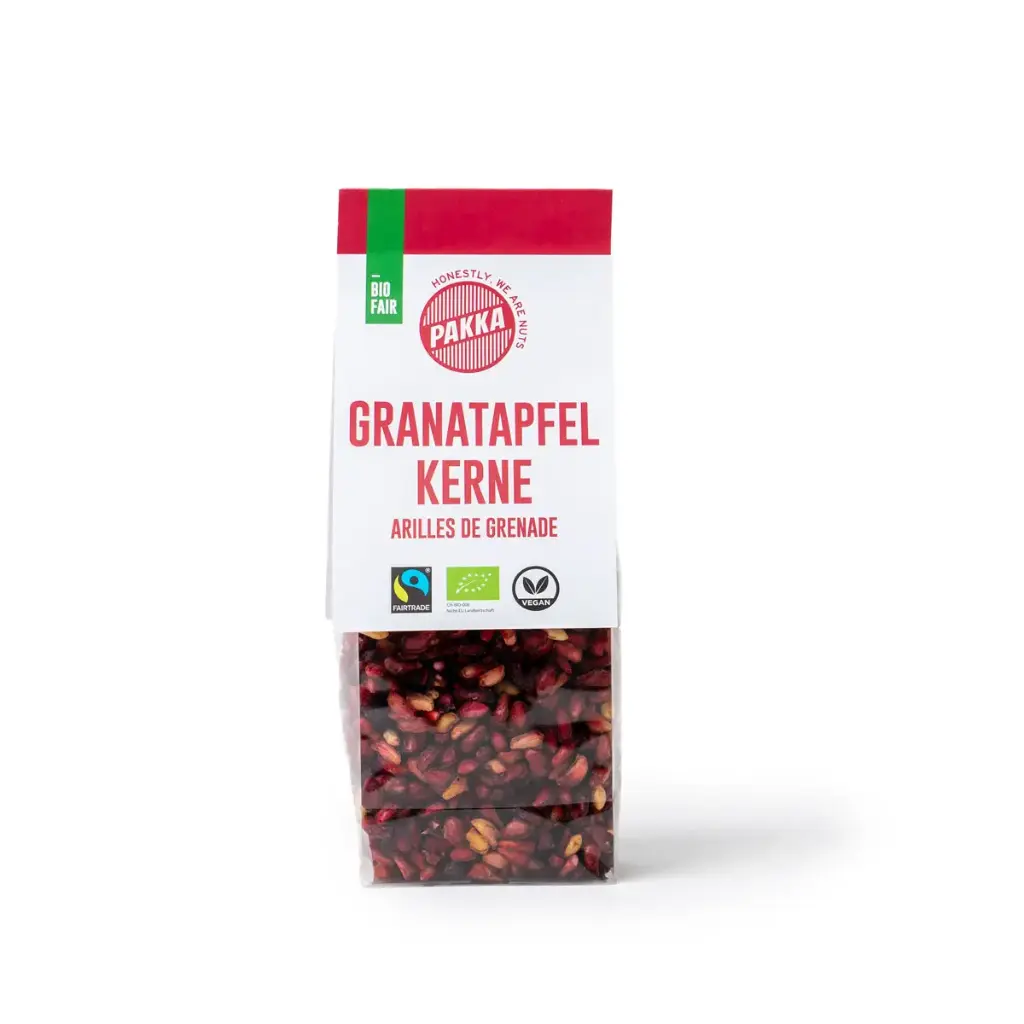 Pomegranate seeds, organic, Fairtrade, sun-dried and unoiled