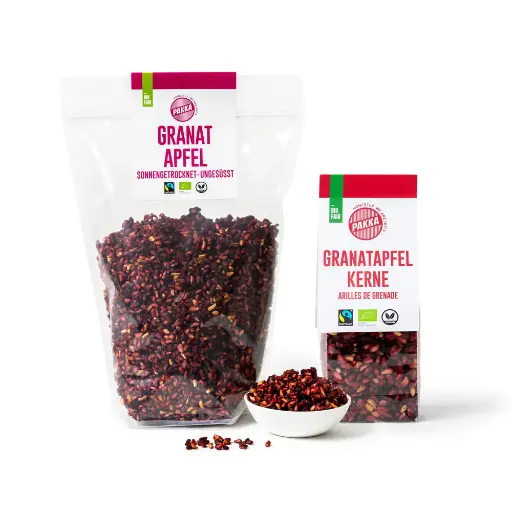 [202301] Graines de grenade, bio, Fairtrade, séchées au soleil et non huilées (100g)