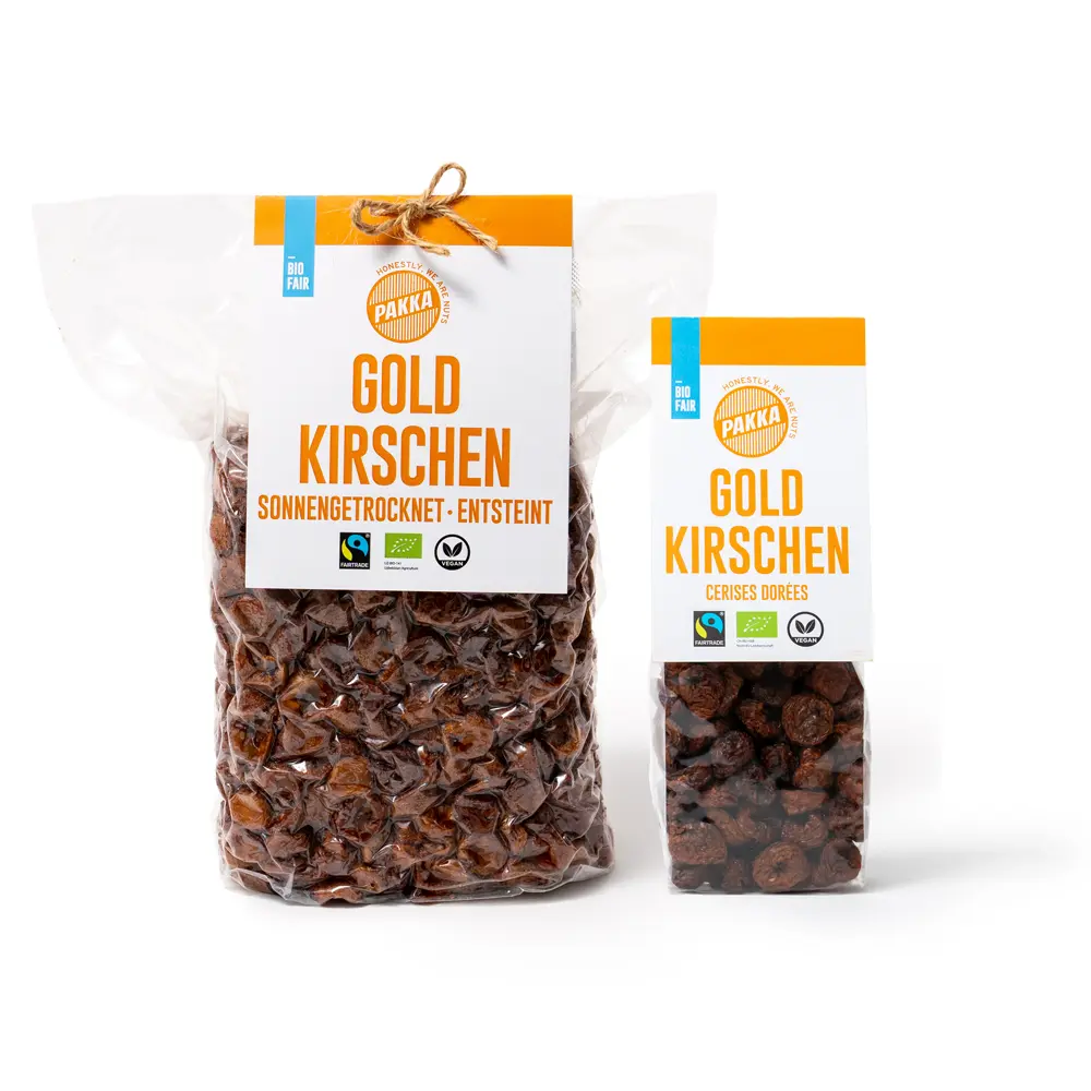 Golden cherries, organic, Fairtrade, dried