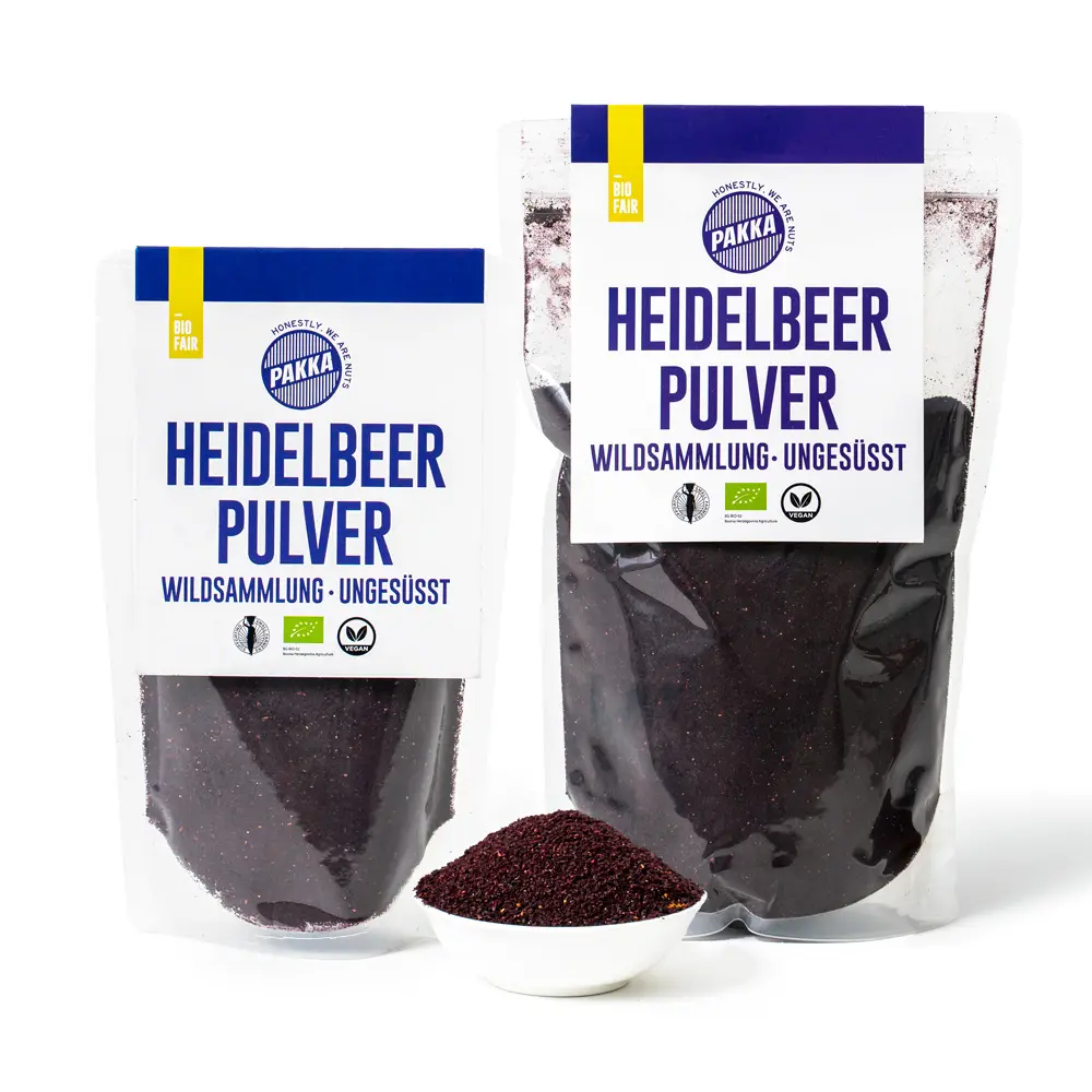 Bilberry powder, organic, wild-harvested, unsweetened