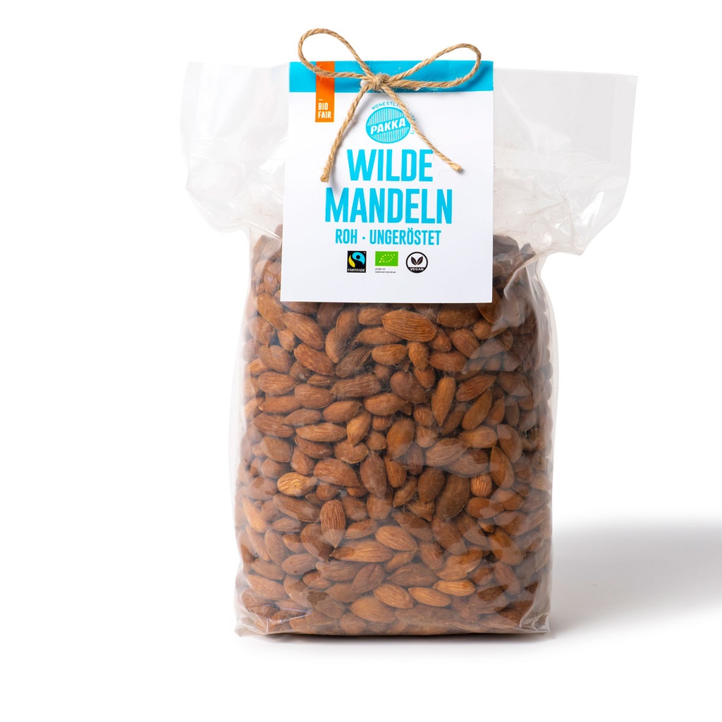Mountain almonds, wild collected, natural, organic, Fairtrade