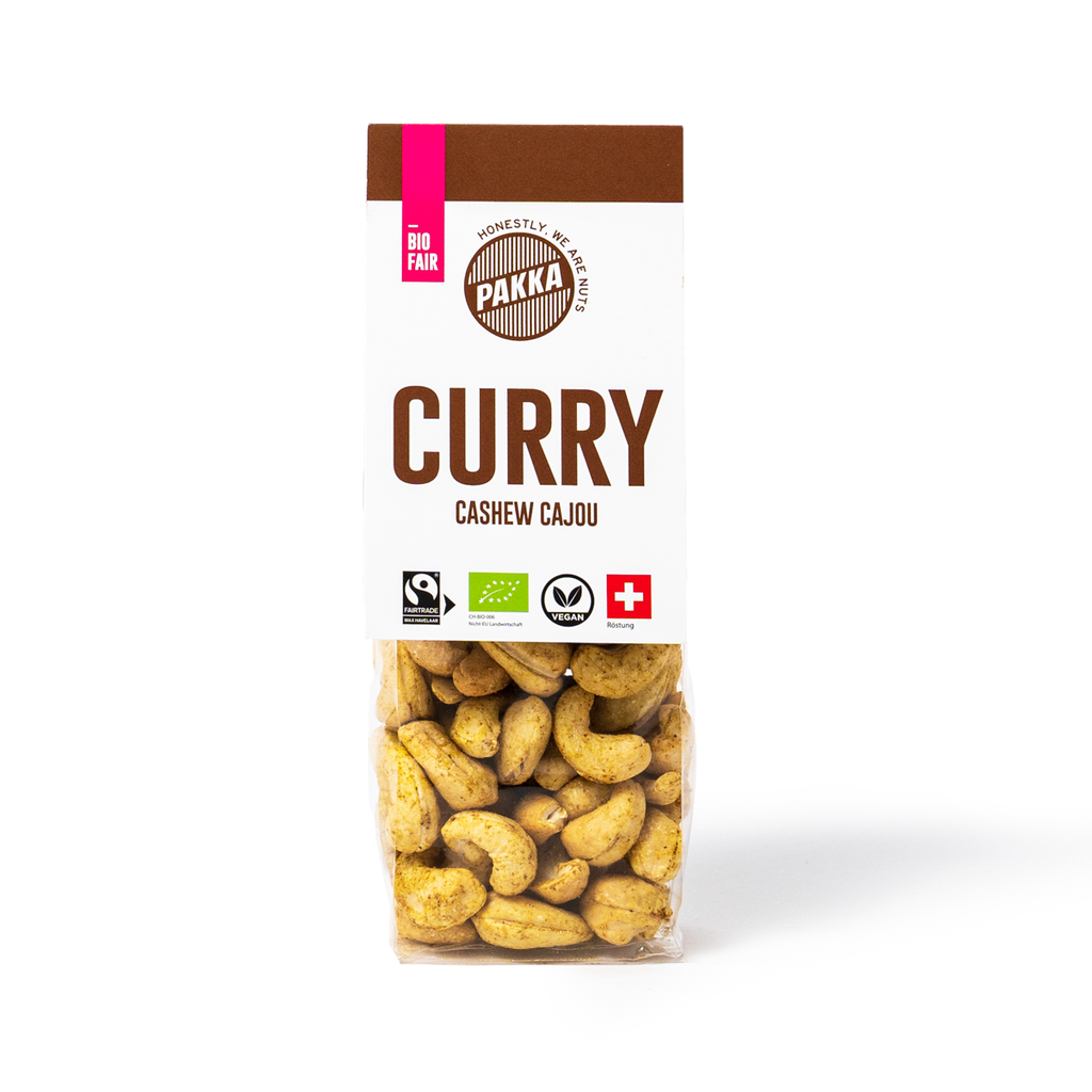 Noix de cajou Curry Madras, Bio & équitable, 100g