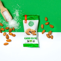 Almonds Sea Salt, Organic and Fairtrade, 25g