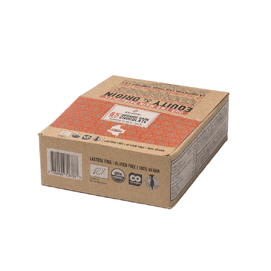 Chocolat noir, 65%, Bio, 30 x 11g