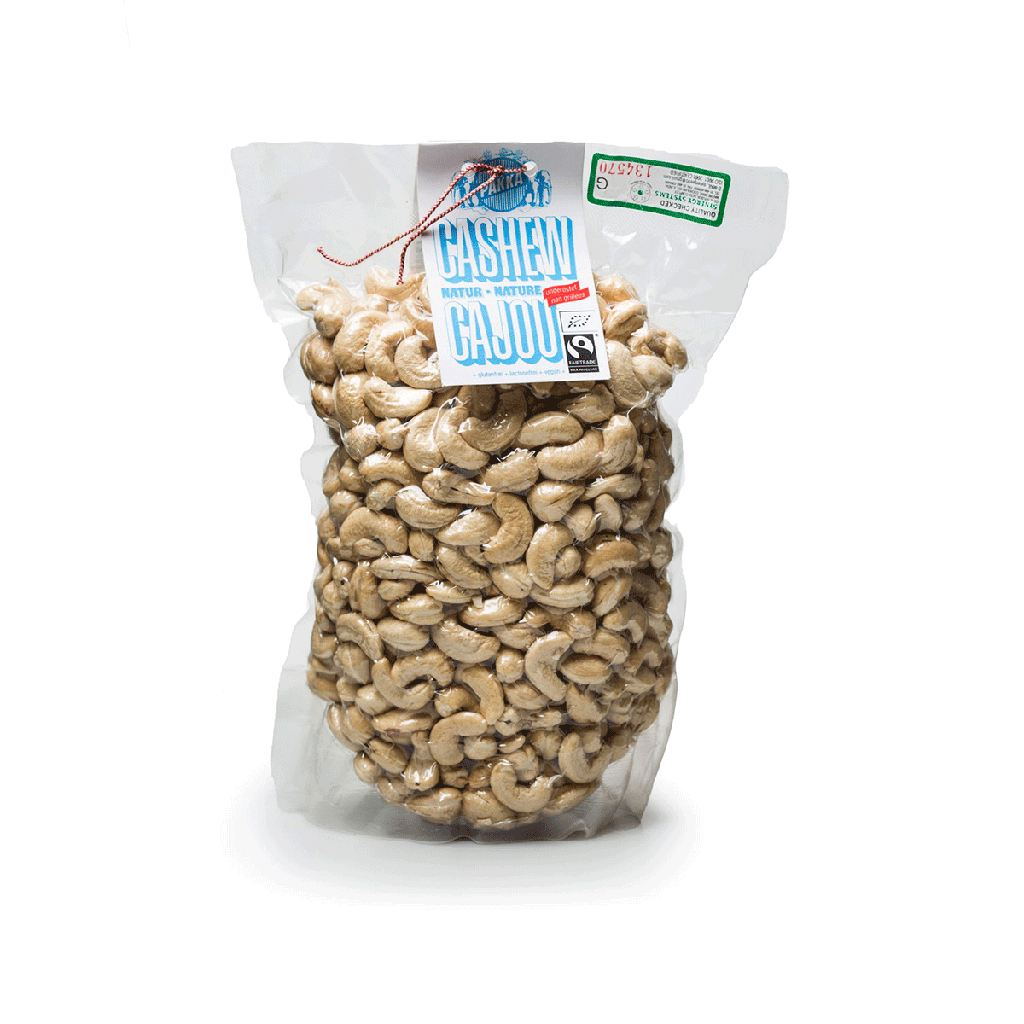 Cashew nature, Bio & fair, 1kg, Direkt im Ursprung verarbeitet und verpackt - 100% Wertschöpfung in Indien.