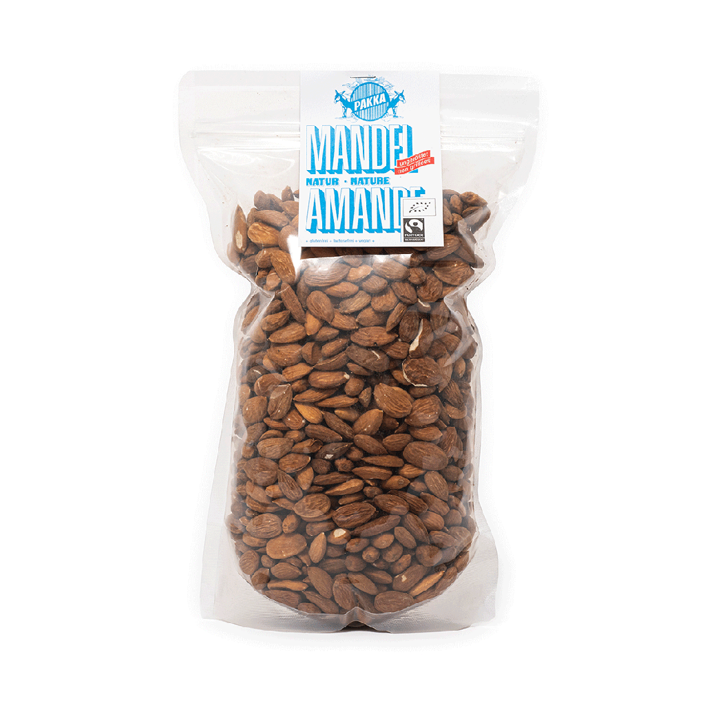 Almonds natural, Org & fair, 1kg