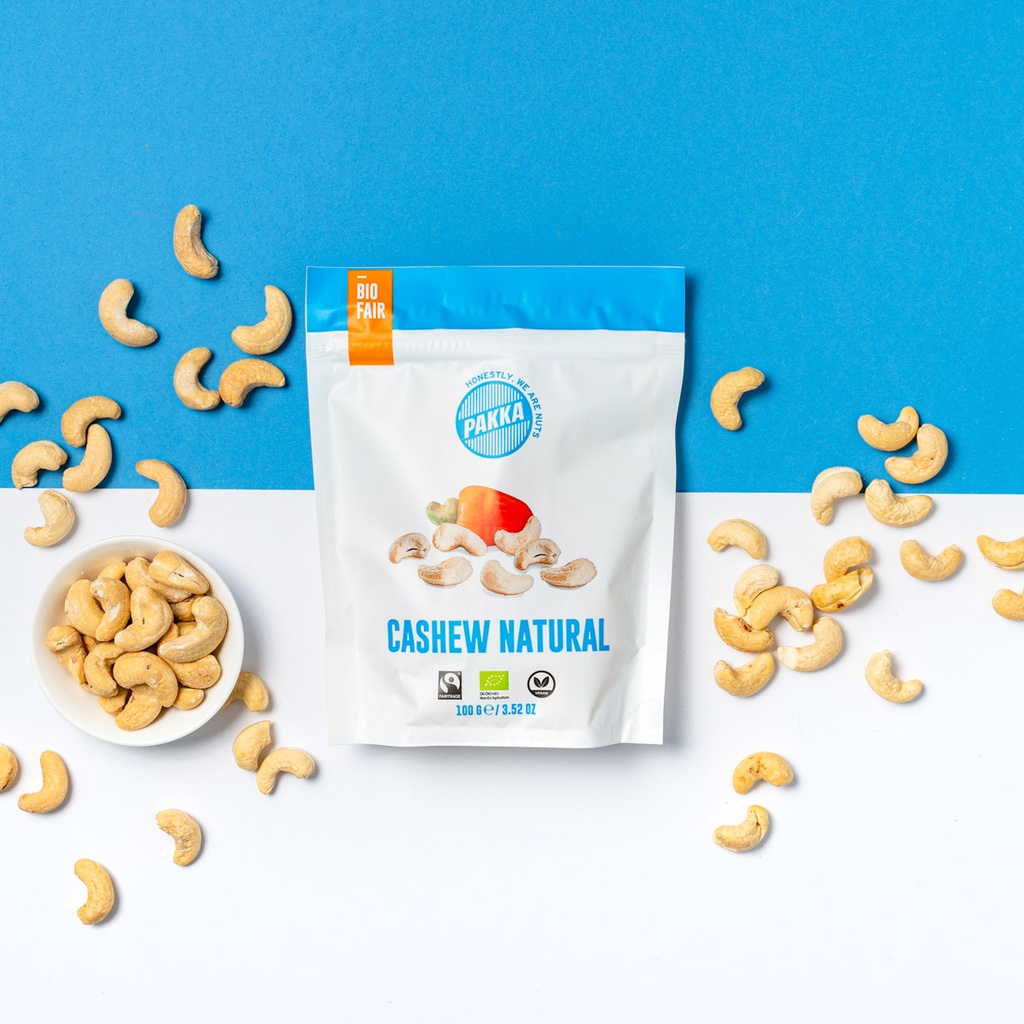 Cashew nature, ungeröstet, Bio und Fairtrade, 100g