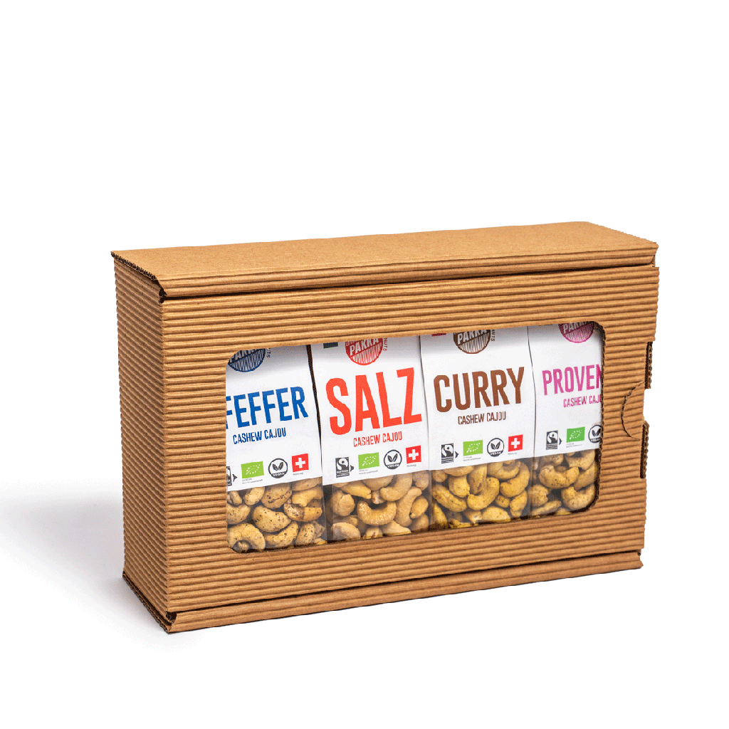 Gift box small «spice nuts, 4x100g»