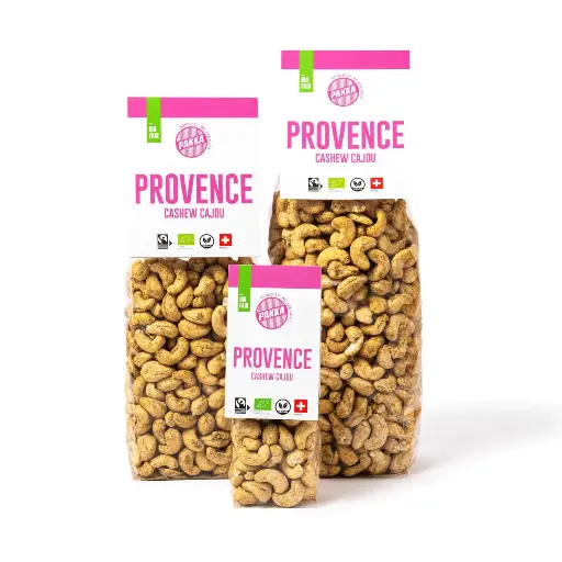 Noix de cajou Provence, bio, Fairtrade, grillées et épicées