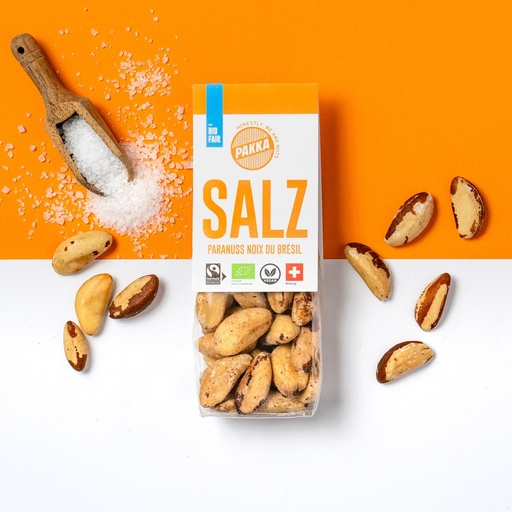 [105011] Paranüsse Salz Bio Fairtrade, geröstet und gesalzen, 100g
