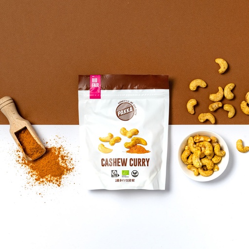 [101911-ALT] Cashew Curry Madras, geröstet, Bio und Fairtrade, 100g
